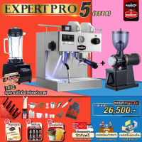 ชุดเซ็ตเครื่องชงกาแฟ Set Expert Pro5 (Set8) เครื่องชงกาแฟ เครื่องบดเมล็ดกาแฟ แถมอุปกรณ์และคอร์สเรียนออนไลน์ฟรี