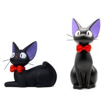 Black Cat Action Figures Anime Kiki Delivery Service Animal Money Box Coin Bank Piggy Bank Model Doll Ornaments Kids Gift Toy