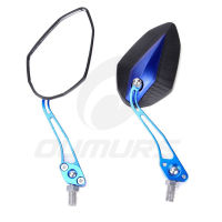 OUMURS Motorcycle Rearview Mirrors Mount 8 10mm Scooter E-Bike Side Sport Bike Mirror Colorful For Honda Yamaha Suzuki Kawasaki