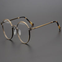 Progressive Multi-focal Reading Eyeglasses Men Pure Titanium Round Frame Optical Eyewear See Near Far Prescription Glasses Women