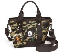 【MAY】 Japanese magazine autumn and winter new ape-man camouflage two-piece portable Messenger bag sense tide brand tote bag men and women