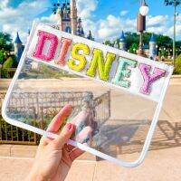 HOT★โรงงานโดยตรงขายจดหมาย Patch โปร่งใสกระเป๋าเครื่องสำอาง PVC Clear Travel Make Up กระเป๋าขนมขบเคี้ยว Organizer ของขวัญวันเกิด