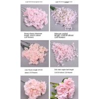 Pink Flower 　Wedding Celetion Decoration　Artificial Flowers　Wedding Route Guide　Flower Arrangement
