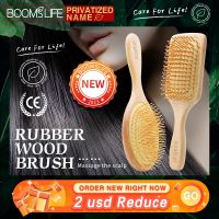 ┇☋๑ Brosse Cheveux Femme Custom Name Hair Brush for Women Wood HairBrush Wide Tooth Comb for Hair Massage Scalp Brush Barber Combs