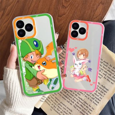 （shine electron）เคสโทรศัพท์โทรศัพท์ Digimon D-Digital-M-Monster,สำหรับ Samsung S 23 22 21 20 Ultra Plus Lite เคสใส