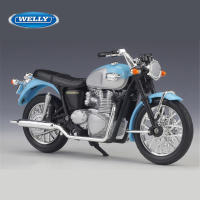 Welly 1:18 2002 Bonneville Alloy Sports Motorcycle Model Diecasts Metal Street Motorcycle Model Collection Kids Toy Gift