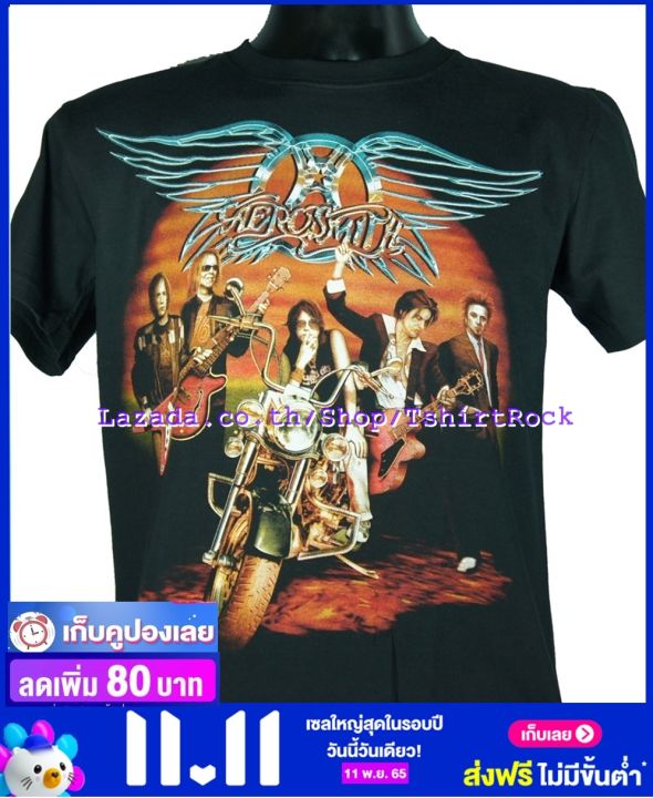 เสื้อวง-aerosmith-เสื้อยืดวงดนตรีร็อค-เสื้อร็อค-แอโรสมิธ-arm716-ส่งจากไทย