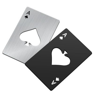 Poker Spades Credit Card Bottle Opener Beer