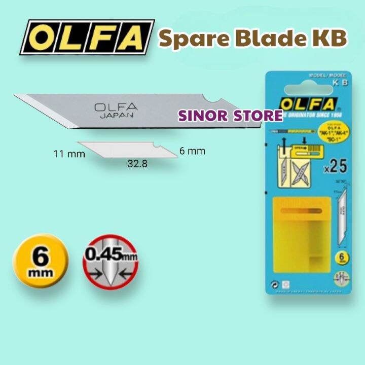 Olfa Cutter Refill Kb Spare Blade Isi Pcs Per Pack Lazada Indonesia