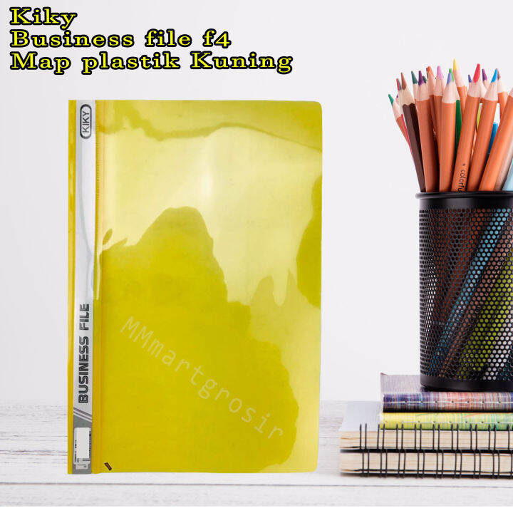 Kiky / Business file f4 / Map plastik / kuning | Lazada Indonesia