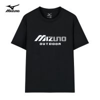 ✑Mrmyzo Mizuno Mizuno/เสื้อยืดแห้งเร็วมีเสื้อแขนสั้นฤดูร้อนการพักผ่อนกลางแจ้งเงินชายเสื้อผ้าไหมแขนสั้นน้ำแข็งเสื้อเชิ้ตผู้ชาย