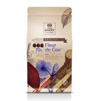 Cacao Barry Fleur de cao 70% ดาร์คช็อก CACAO ขนาด 500g / 5Kg