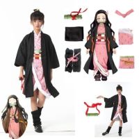 ✨✨BEST SELLER?? ?งานพรีเมียม(เด็ก)?7C150 ชุดเด็ก คามาโดะ เนะซึโกะ ดาบพิฆาตอสูร Kamado Nezuko Kimetsu no Yaiba or Demon Slayer ##ชุดแฟนซี ชุดเด็ก ฮีโร่ Fancy Hero Kids