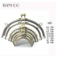 wholesale 6.5-20cm Metal semicirc Frame Purse Handle Coin Bags Metal Kiss Clasp Lock Frame Accessories