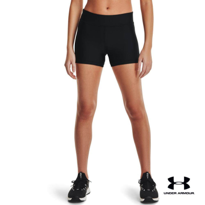 Under Armour UA Womens HeatGear® Armour Mid-Rise Shorty อันเดอร์ อาเมอร์ กางเกงเทรนนิ่ง สำหรับผู้หญิง รุ่น