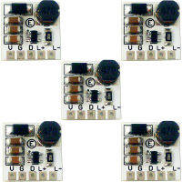 ตัวแปลงกระแสคงที่5-27V 350mA 8W Step-Down HB ไดรเวอร์ LED โมดูล PWM ตัวควบคุมที่ปรับได้ DC-DC บั๊ก5ชิ้น