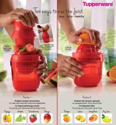 Tupperware เครื่องคั้นและบดผลไม้ สีแดง