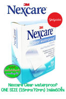 Nexcare Clear Waterproof Bandages, 25 mm x 72 mm 50ชิ้น 86063 exp11/01/2028