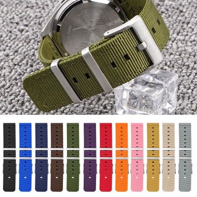 ﹉∋﹊ สายนาฬิกาไนลอนสำหรับ Amazfit GTR/GTS 3 46mm 42mm Smartwatch สร้อยข้อมือ Samsung correa สาย 18มม. 20มม. 22มม. 24มม. Univesal Band Belt