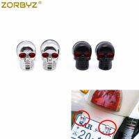 ZORBYZ 2x Motorcycle 6mm Skull License Plate Frame Bolts Screw Nuts Fastener For Harley Honda Suzuki