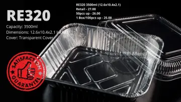 10Pcs Aluminium Foil Baking Trays with Lids 3500ml Gold Aluminum