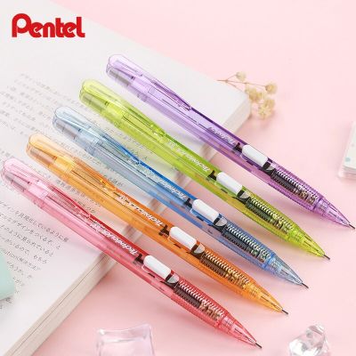 1Pc Japan Pentel Techniclick New Transparent Color Mechanical Pencil 0.5Mm Clear Color Side-Press Pencil PD105T