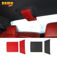 BAWA Car Interior Rear Row Roof Decoration Cover Soft Carbon Fiber Stickers Accessories For Dodge Challenger 2015