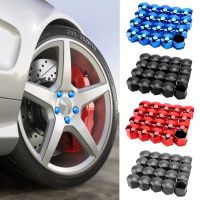 17mm 20pcs/set Car Wheel Nut Caps Protection Covers Caps Anti-Rust Auto Hub Screw Cover Car Tyre Nut Bolt Exterior Decoration Nails Screws Fasteners