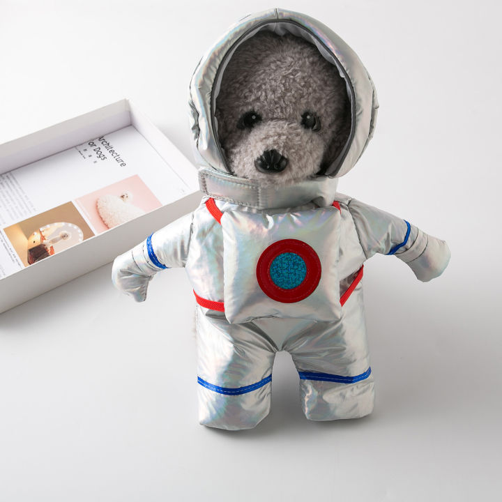 cod-สัตว์เลี้ยงสุนัขแมวเสื้อผ้านักบินอวกาศชุดอวกาศนักบินอวกาศยืนชุดฮาโลวีนเสื้อผ้าตลก