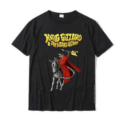 King Funny Gizzard The Lizard Gift Wizard Premium Tshirt Tees Funny Fitness Tight Cotton Young T Shirt Printing 100%