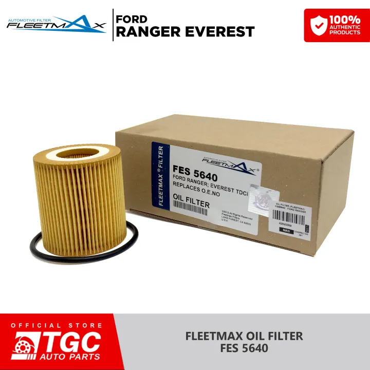 Fleetmax Oil Filter Ford Ranger 2.2 TDCi Diesel 2012 2016 FES5640 1pc