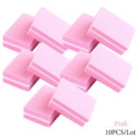 Full Beauty 10pcs Mini Nail File Blocks Double-sided ing Sanding Buffer Professional Sponges for Manicure Pedicure Tools