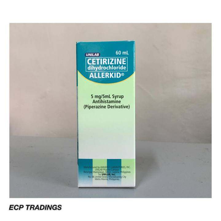 ALLERKID CETIRIZINE DIHYDROCHLORIDE SYRUP 60ml Lazada PH