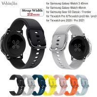 ▣✐✇ 10PCS Smart Watch Wrist Strap for Samsung Galaxy Watch 3 45mm Gear S3 Ticwatch Pro 3 Quick Release Silicone Wristband 22mm