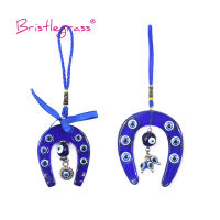 BRISTLEGRASS ตุรกี Blue Evil Eye Horseshoe เรซิ่น Amulets Charms แขวนผนังจี้ลูกตุ้ม Blessing Protection Decor