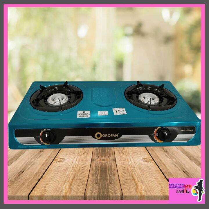 OROFAN DOUBLE BURNER GAS STOVE OGSDB710 AG / KALAN / DOUBLE BURNER GAS