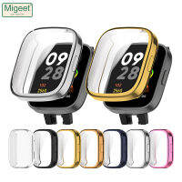 Migeet เคสสำหรับ Xiaomi Redmi Watch 3อุปกรณ์ป้องกันหน้าจอ TPU แบบเคลือบเคสสำหรับ Redmi Watch3