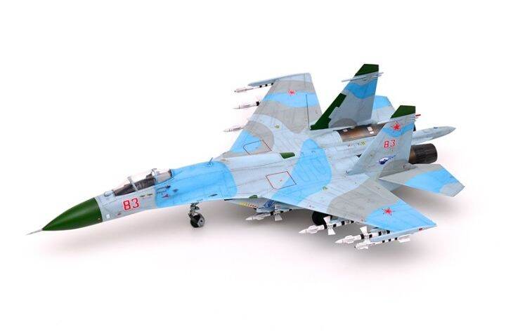 เป่าแตร01661-172ขนาดรัสเซีย-su-27ในช่วงต้นประเภทนักรบรูปแบบการชุมนุมอาคารชุดสำหรับผู้ใหญ่งานอดิเรกของเล่นคอลเลกชัน-diy