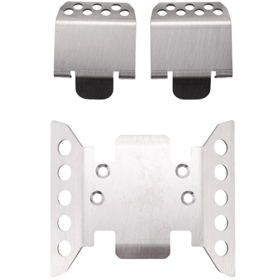 3PCS Metal Chassis Armor Axle Protector Skid Plate for 1/6 RC Crawler Car Axial SCX6 AXI05000 Upgrade Parts