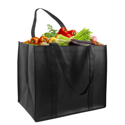 กระเป๋าถือโท้ทร้านขายของชำพับเก็บได้กระเป๋าสะพายไหล่เรียบง่ายถุงช้อปปิ้งที่สามารถนำกลับมาใช้ใหม่ได้