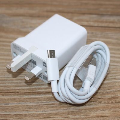 18W Fast Charger For Xiaomi UK Plug Power Wall USB Adaptive 100CM Type C Cable For Mi 10 10T Pro 9 8 SE Redmi K20 Note 9 10 Wall Chargers