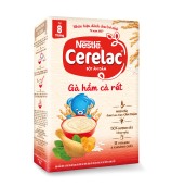 [Siêu thị Lazada] Combo 2 hộp Bột ăn dặm Nestle Cerelac Gà Hầm và Cá rau xanh 200g Hộp + Tặng Yếm ăn dặm