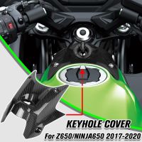 Allotmark Motorcycle Front Oil Tank Cover Kawasaki Z650 Ninja650 2017 2018 2019 2020 2021 2022 2023   Gas Tank Cover Guard Protection Carbon Look Accessories