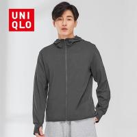 ✸✔✾ Uniqlo เสื้อแจ็กเก็ต ป้องกันแสงแดด UPF50 SPF50 สีฟ้าเข้ม สําหรับผู้ชาย