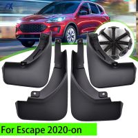 4Pcs รถ Mudflaps สำหรับ Ford Escape Mk4 Kuga Mk3 2020 2021 Mud Flaps Splash Guards Mudguards Mud Flap ด้านหน้าด้านหลัง Fender Flares