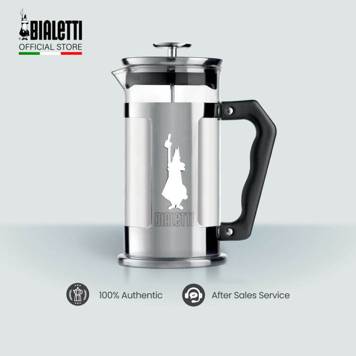 Bialetti Preziosa French Press Italian Ground Coffee Espresso Maker