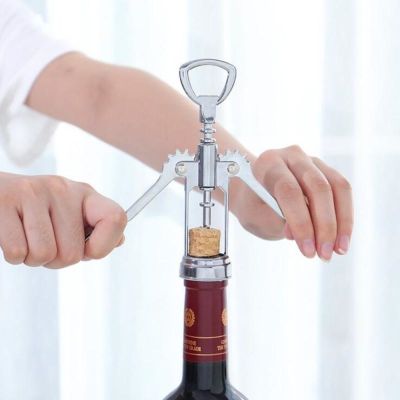 Bottle Beer Cap Opener Waiter Mulitfunctional Metal Wine Corkscrew 1PCS