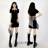 Cocopie ชุดเดรสผู้หญิง เสื้อผ้าผญสวยๆ เดรส วินเทจ คลาสสิค นุ่มนวล สบายๆ A92M323 38Z230923