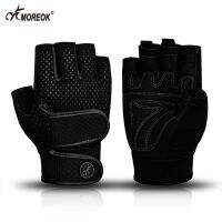 ❉ MOREOK Workout Gloves Gym Gloves for Man Women Wrist Guard Sports Dumbbell Riding Non-Slip 3MM Gel Pad Bodybuild Fitness Gloves