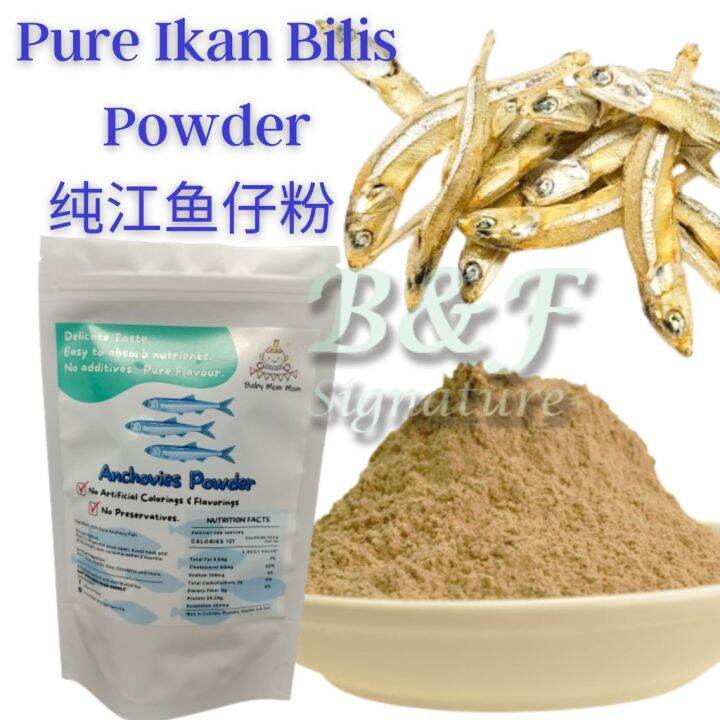 Anchovy Powder 100g Natural 100 Pure Serbuk Ikan Bilis 纯天然江鱼仔粉 baby